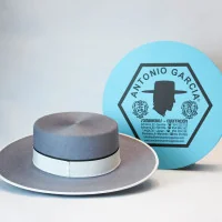 Sombrero Ala Ancha Superior Plata