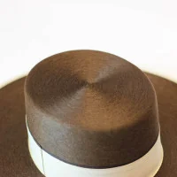 Sombrero Ala Ancha Superior Caoba