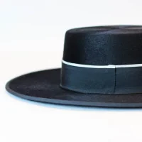 Sombrero Ala Ancha Superior Azul Marino
