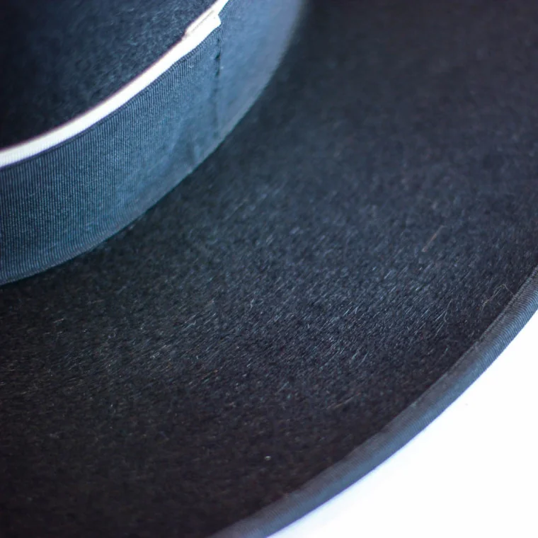 Sombrero Ala Ancha Superior Azul Marino
