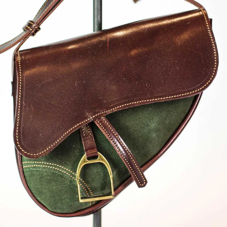 Bolso Montura Inglesa Marrón / Verde 2