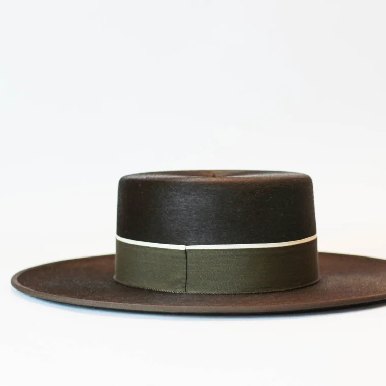 Sombrero Ala Ancha Superior Marrón 2