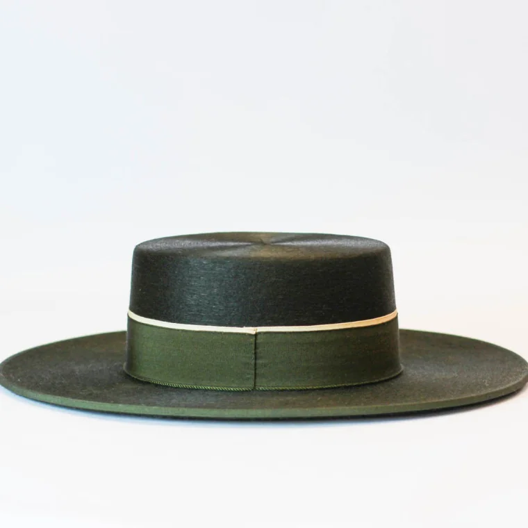 Sombrero Ala Ancha Superior Verde 2