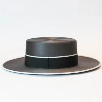 Sombrero Ala Ancha Superior Plomo