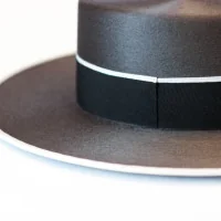 Sombrero Ala Ancha Superior Plomo