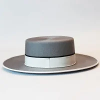 Sombrero Ala Ancha 1ª Lana Plata