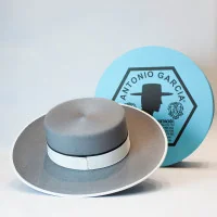 Sombrero Ala Ancha 1ª Lana Plata