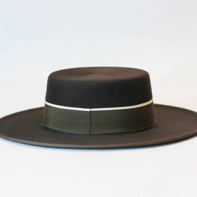 Sombrero Ala Ancha 1ª Lana Marrón 2