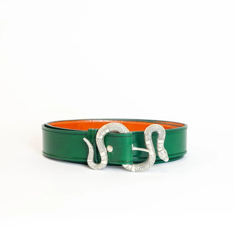 Cinturón Serpiente Verde