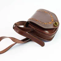 Bolso Riñonera Marrón Picado Bandera de España