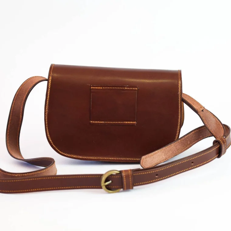Bolso Riñonera Marrón Picado Bandera de España