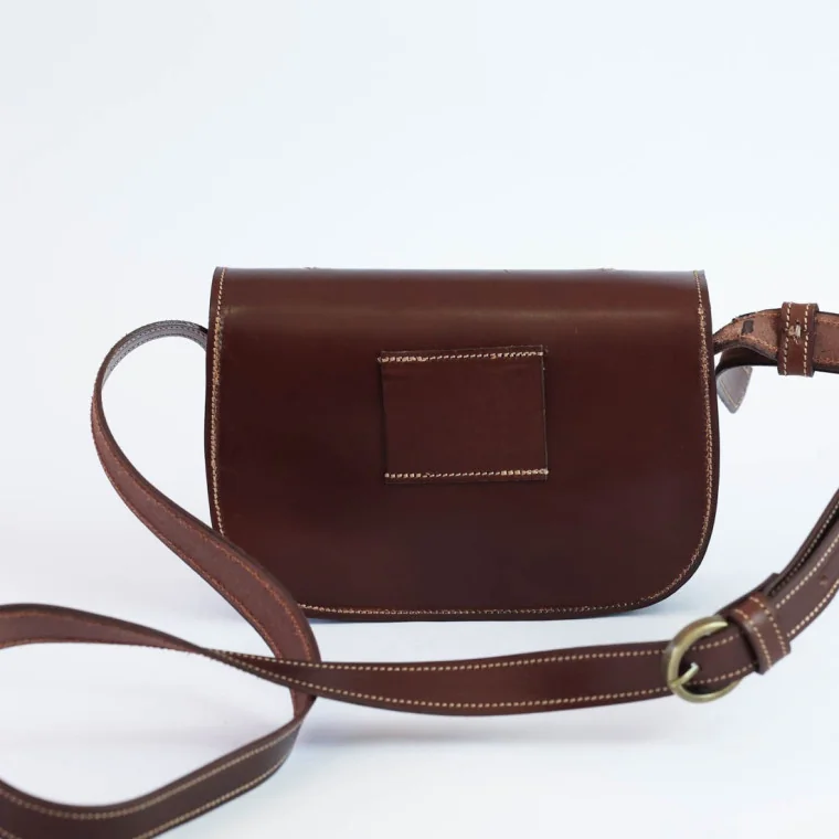 Bolso Marrón Bordado