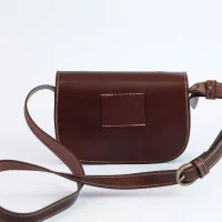 Bolso Marrón Bordado