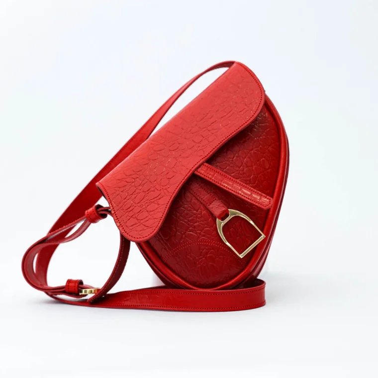Bolso Montura Inglesa Coco Rojo