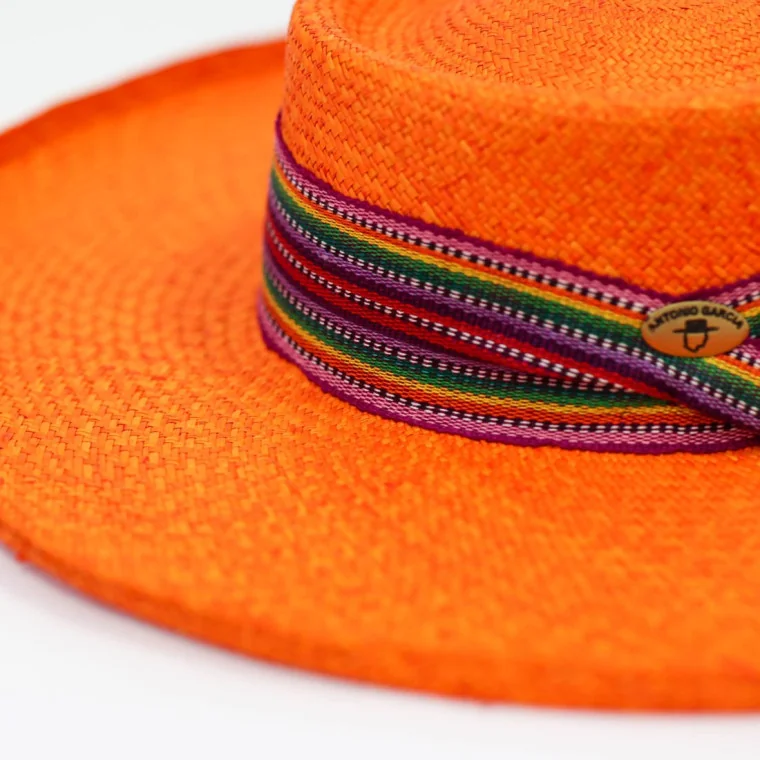 Sombrero Mascota Panamá Naranja 2