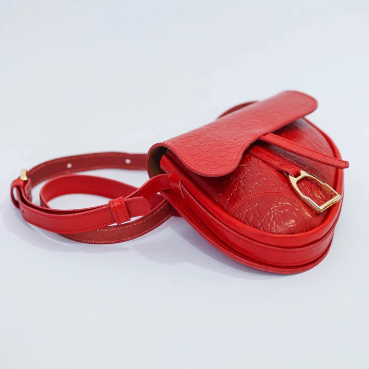 Bolso Montura Inglesa Coco Rojo 2