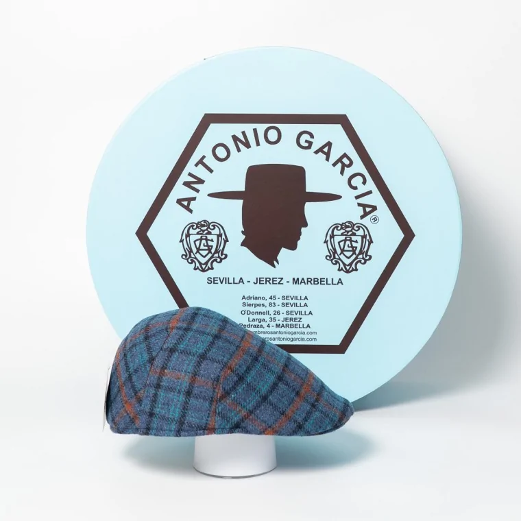 Gorra Raúl Azul Marino Cuadros