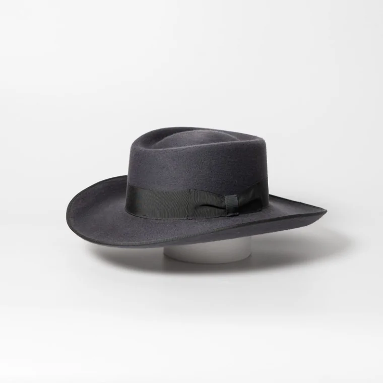 Sombrero Mascota Gambler Gris 2