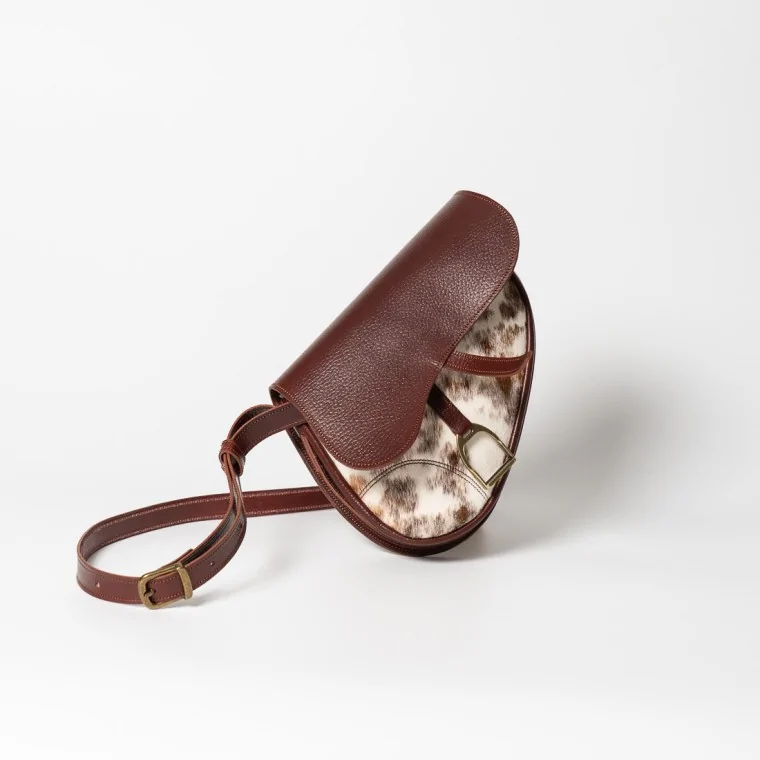 Bolso Bocado Montura Miel Animal Print