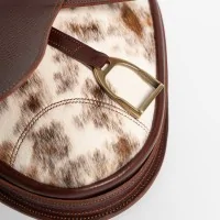 Bolso Bocado Montura Miel Animal Print