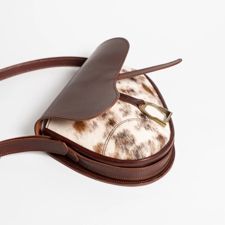 Bolso Bocado Montura Miel Animal Print