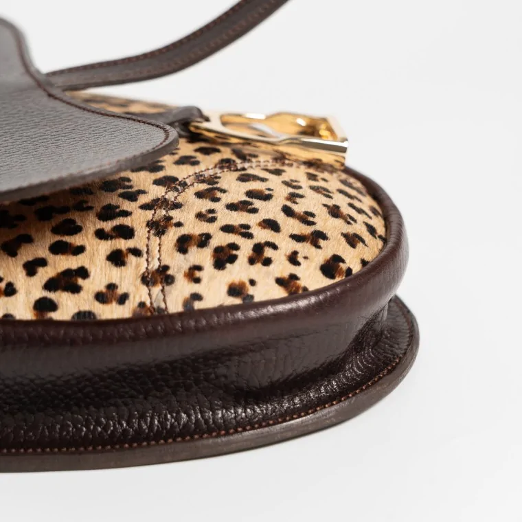 Bolso Bocado Montura Marrón Animal Print 2