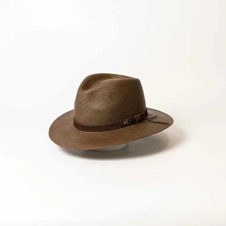 Sombrero Panamá Indiana Verde Piel 2