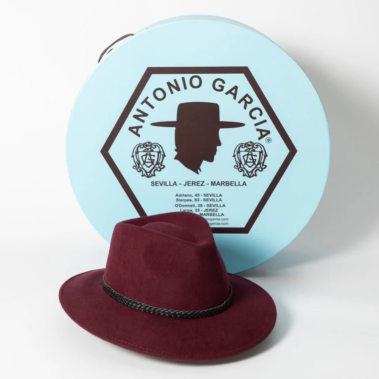 Sombrero Mascota Casual - Burdeos