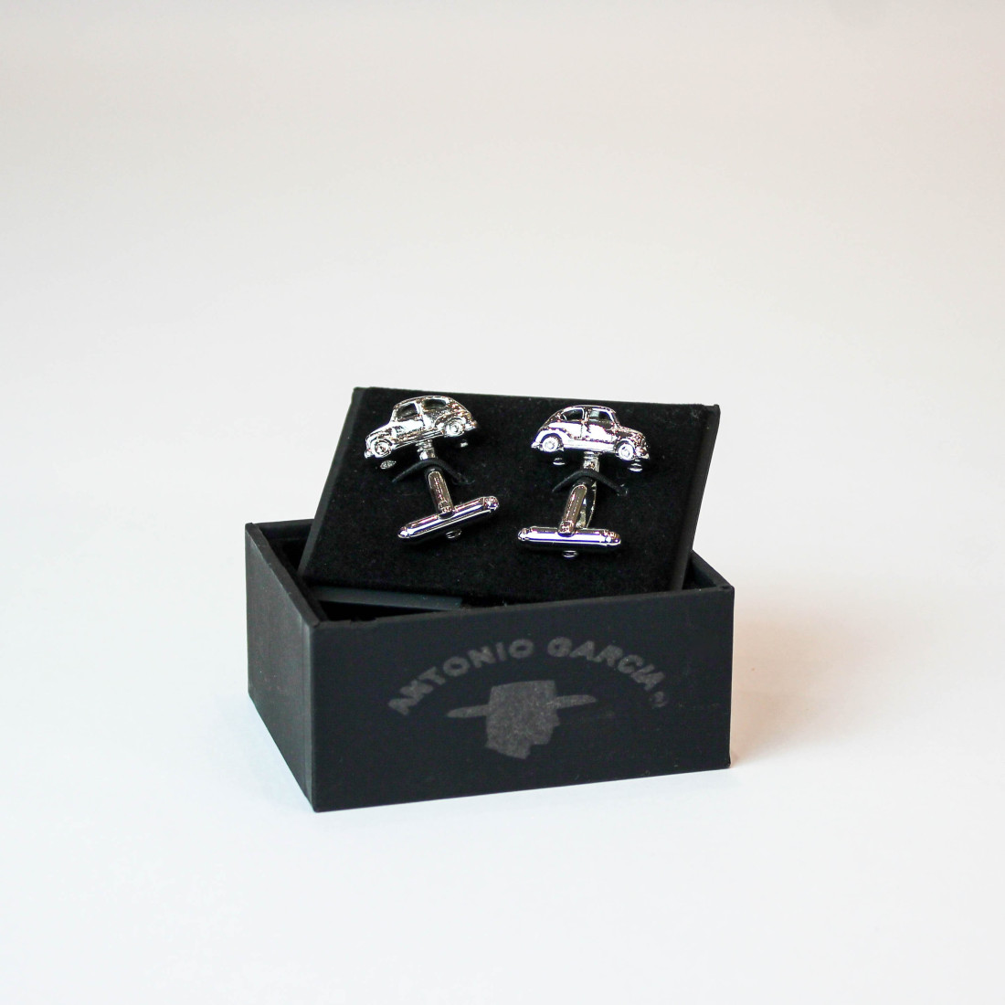 Gemelos Brigada De Paracaidistas - Acero Chapado, Con Estuche, Accesorio Elegante Para Caballero